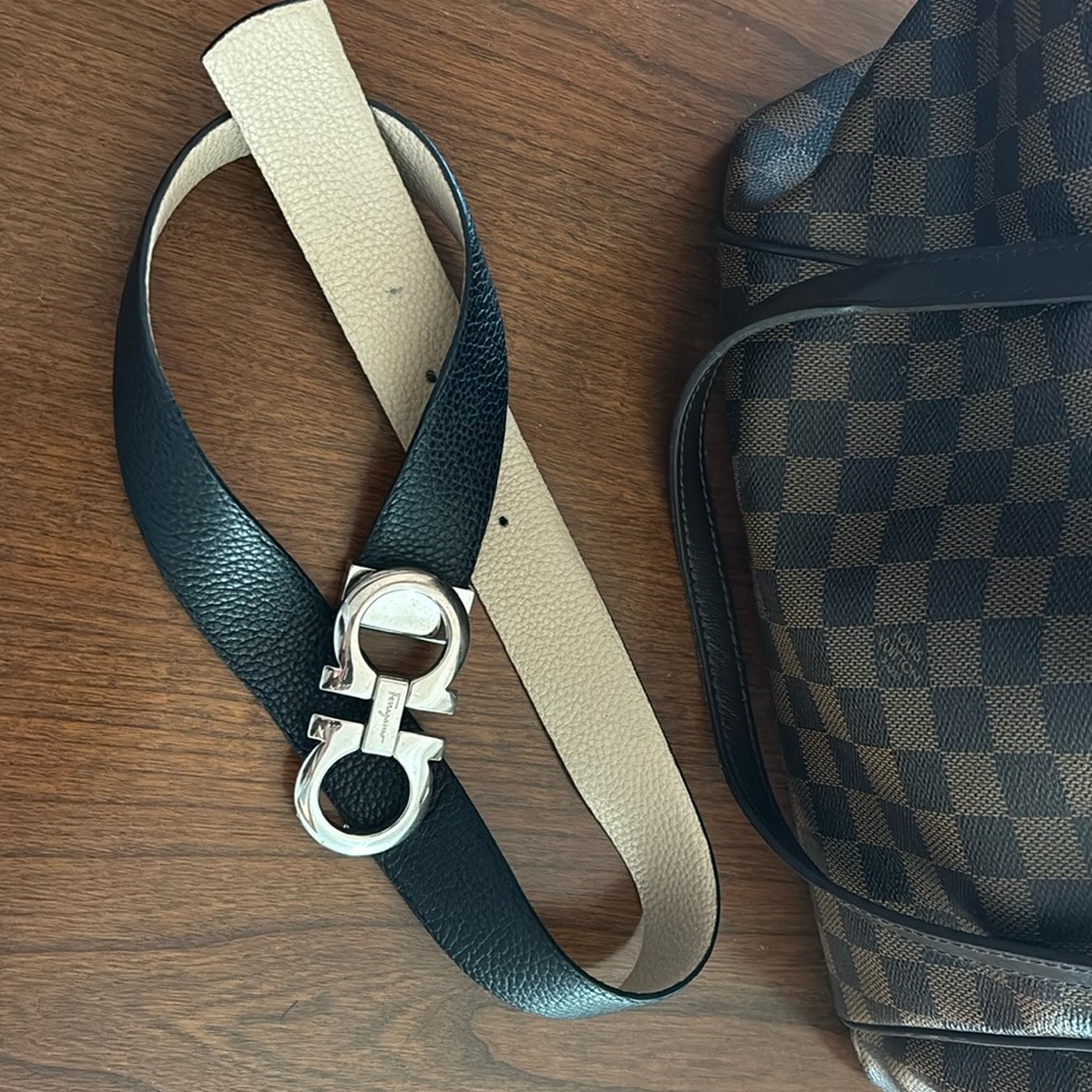 Salvatore Ferragamo Gancini Reversible Belt